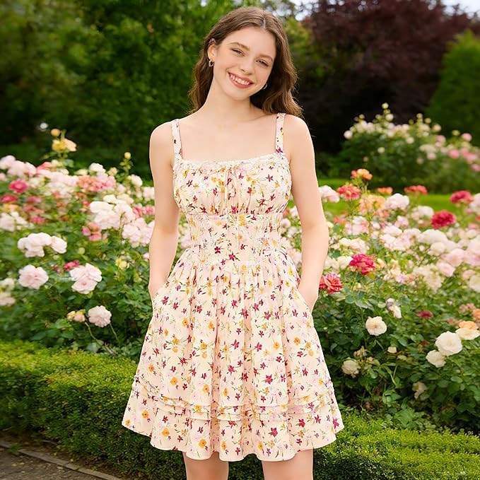 Lily | Airy floral mini dress