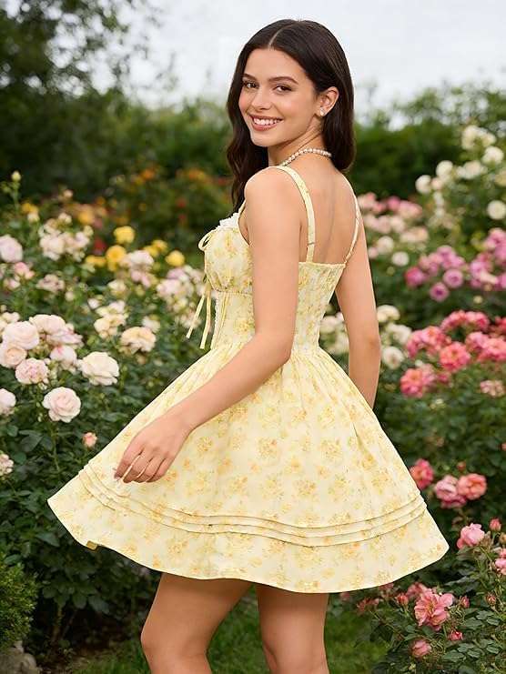 Lily | Airy floral mini dress