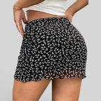 Foxi - Women's Floral Mini Skirt, Casual Summer Style