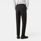 Foxi - Men's Straight-Leg Trousers, Solid Casual Fit