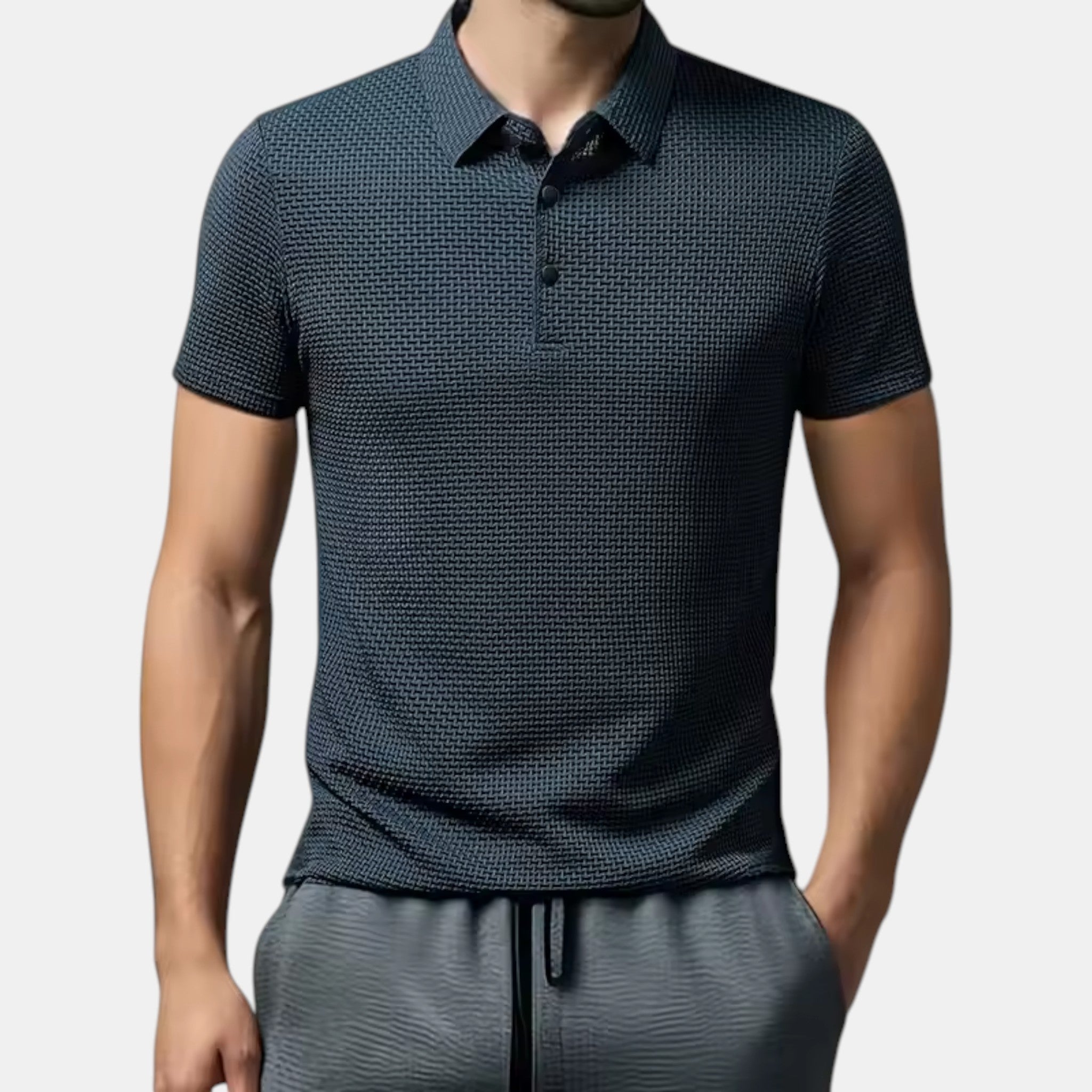 Foxi - Men's Short Sleeve Shirt, Business Casual Fit