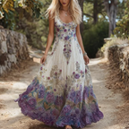 Luna | Boho floral maxi dress