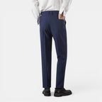 Foxi - Men's Straight-Leg Trousers, Solid Casual Fit