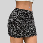 Foxi - Women's Floral Mini Skirt, Casual Summer Style