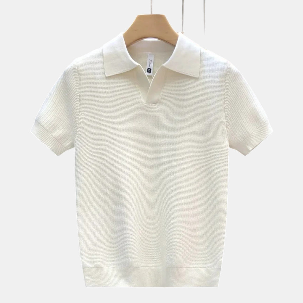 Foxi - Men's Slim Fit Polo Shirt, Cotton Summer Top