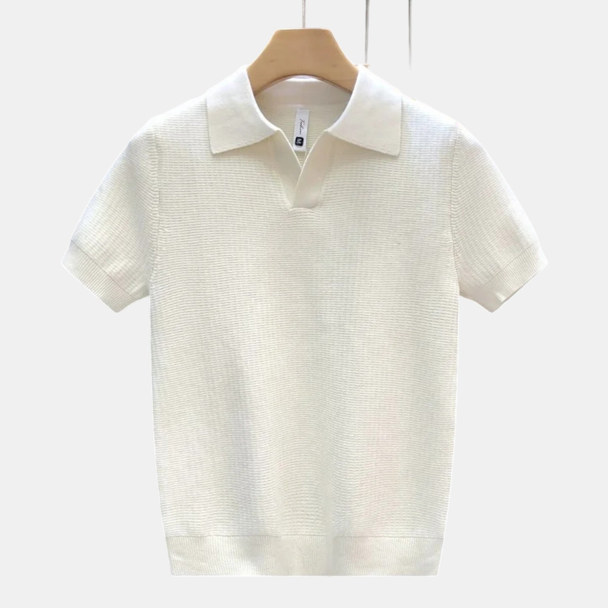 Foxi - Men's Slim Fit Polo Shirt, Cotton Summer Top