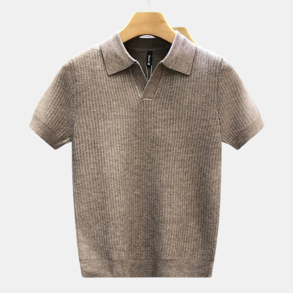 Foxi - Men's Slim Fit Polo Shirt, Cotton Summer Top