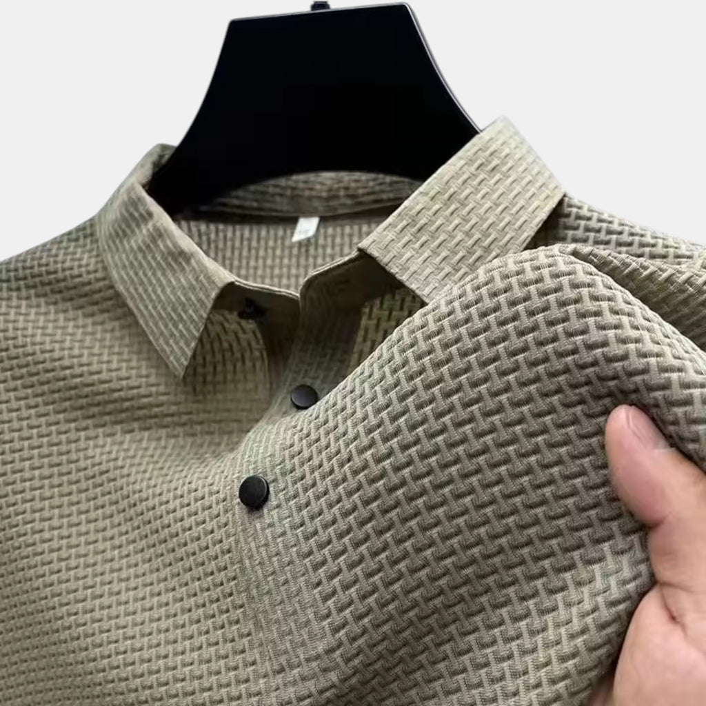 Foxi - Men's Short Sleeve Shirt, Business Casual Fit
