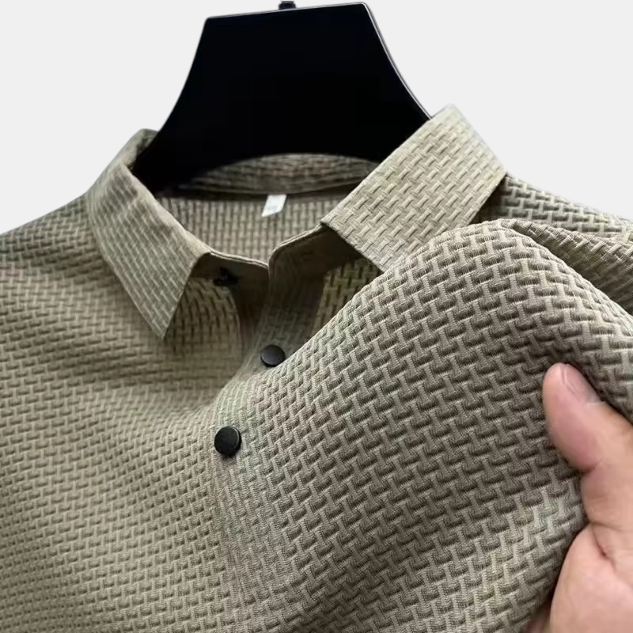 Foxi - Men's Short Sleeve Shirt, Business Casual Fit