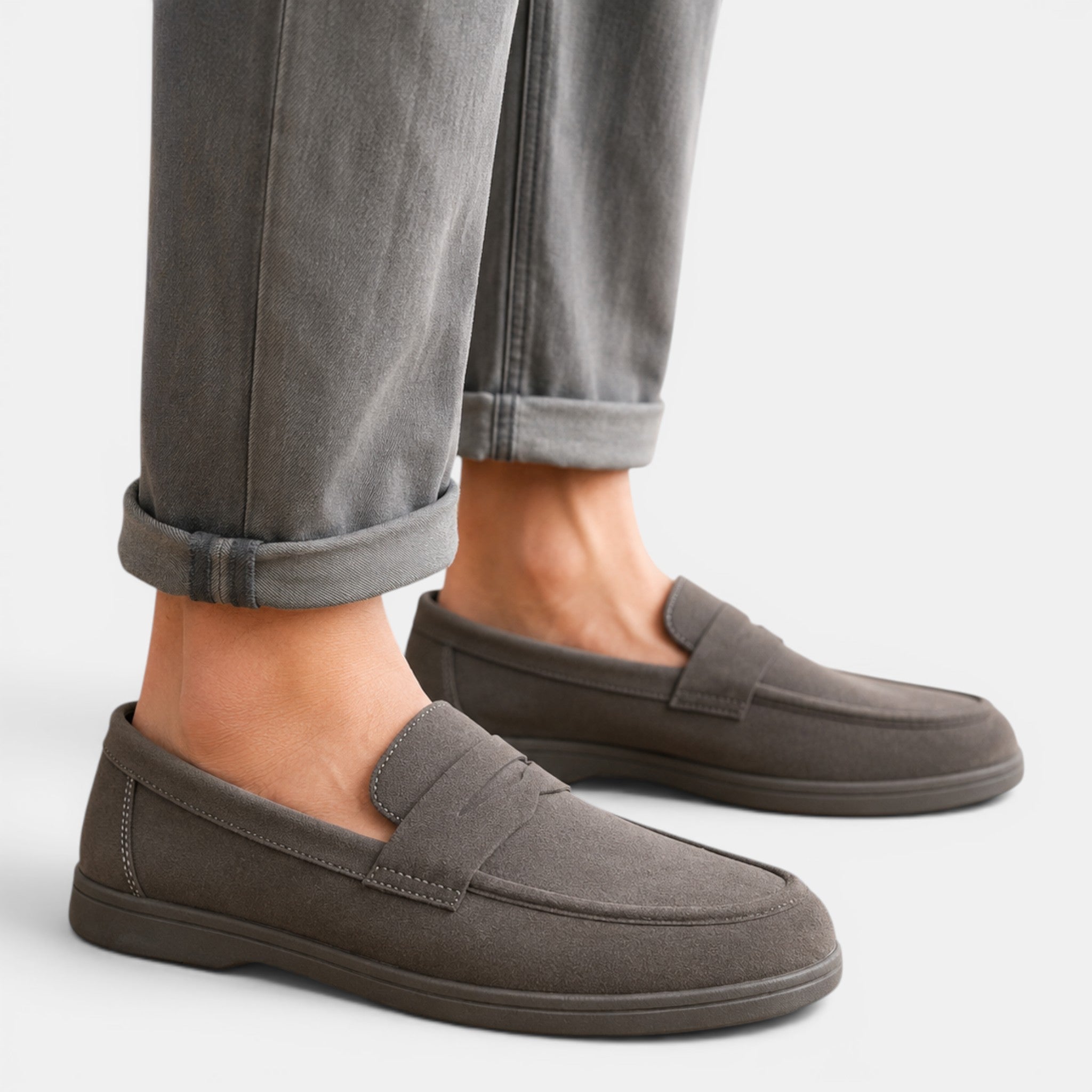 Foxi - Men's Slip-On Loafers, Lightweight Casual Comfort