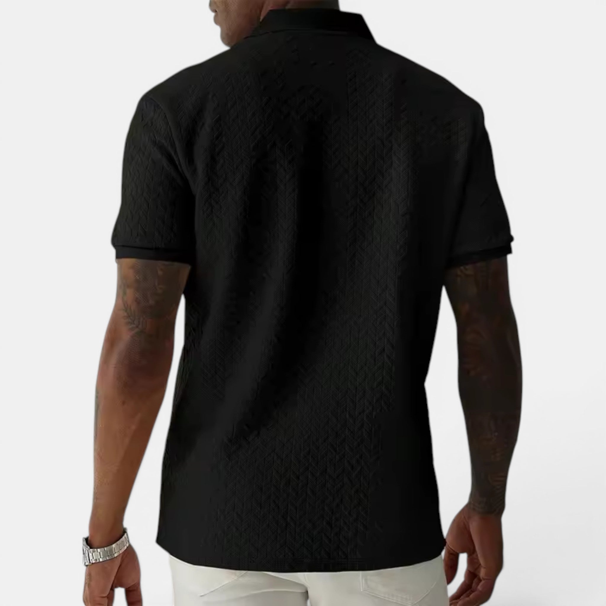 Foxi - Men's Cotton Polo Shirt, Short Sleeve Classic